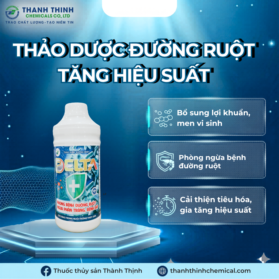Dòng sản phẩm Thảo dược bổ sung lợi khuẩn men vi sinh – hỗ trợ đường ruột DELTA