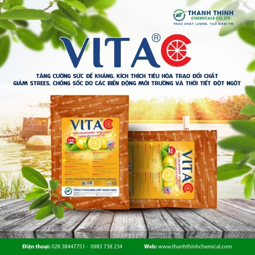 VITA®C (1 kg/gói) - Tăng cường sức đề kháng, kích thích tiêu hóa trao đổi chất, Giảm stress, chống sốc do các biến động môi trường đột ngột
